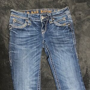 Rock Revival Women's Dark Blue Boot Cut Jeans